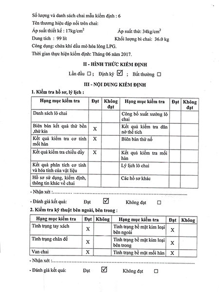 Giấy Kiểm Định
